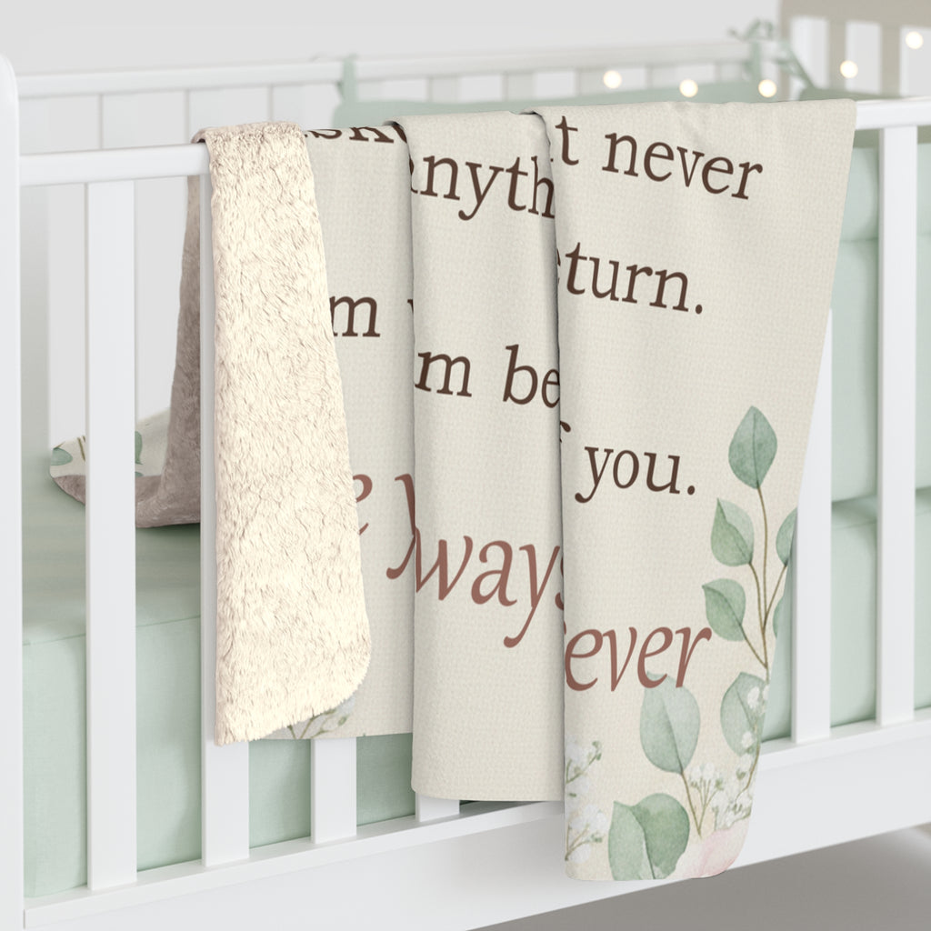 To My Mom - Keepsake Sherpa Blanket - Comfort & Cherish keepsake gift