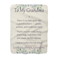 To My Grandma - Keepsake Sherpa Blanket - Comfort & Cherish keepsake gift