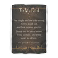 To My Dad - Keepsake Sherpa Blanket - Comfort & Cherish keepsake gift