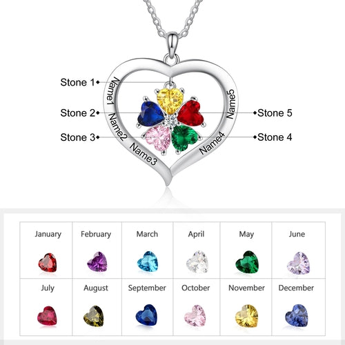 Birthstone Family Necklace - Comfort & Cherish keepsake gift