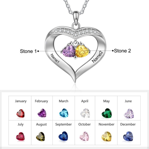 Birthstone Family Necklace - Comfort & Cherish keepsake gift