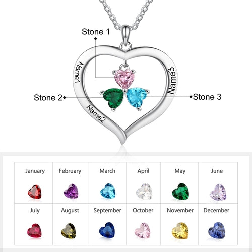 Birthstone Family Necklace - Comfort & Cherish keepsake gift